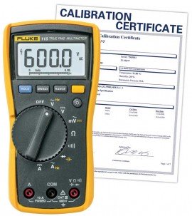 Fluke 115-NIST True RMS Digital Multimeter, -