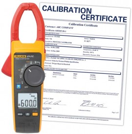 Fluke 374 FC-NIST True RMS AC/DC Clamp Meter, 600 A, ±2%,-