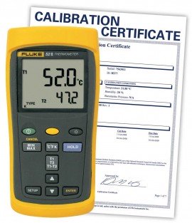 Fluke 52-II-NIST Dual Input Digital Thermometer, -