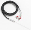 Fluke 5622-05-S Fast Response Platinum Resistance Thermometer (PRT) with Spade Lugs, 0.02in, 6ft Lead-