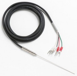 Fluke 5622-32-G Fast Response Platinum Resistance Thermometer (PRT) with Gold Pins, 0.13in, 6ft Lead-