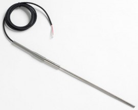 Fluke 5627A-9-J Precision Thermometer/RTD Temperature Probe with Banana Plugs, 9 x 0.19in, -200 to 300&amp;deg;C-