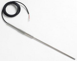 Fluke 5627A-9-J Precision Thermometer/RTD Temperature Probe with Banana Plugs, 9 x 0.19in, -200 to 300&amp;deg;C-