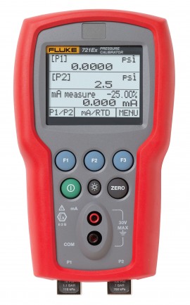 Fluke 721EX-1605 Dual Sensor Pressure Calibrator, 16 PSIG/500 PSIG-