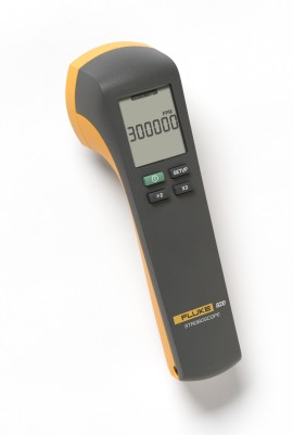Fluke 820-2 Stroboscope, 7 LED Array, 4,800 Lux &amp;#64; 6,000 FPM/30cm-