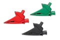 Fluke AC385-RGB SureGrip&amp;trade; Alligator Clips, red/green/black, large-