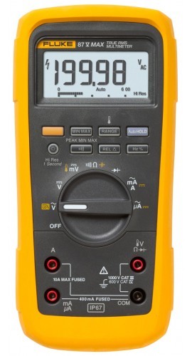 Fluke FLK-87-VMAX CAL Heavy-Duty True-RMS Multimeter with calibration certificate-
