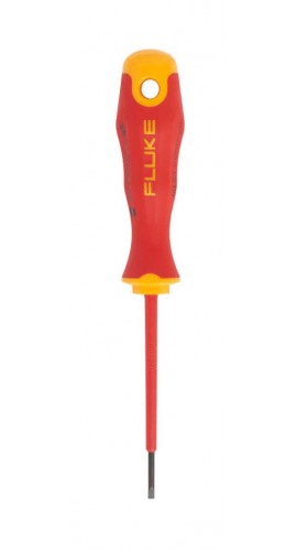 Fluke ISLS3 Insulated Slotted Screwdriver, 0.09 x 3&quot;, 1000 V-