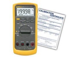 Fluke 87V-NIST True RMS Industrial Multimeter with temperature,-