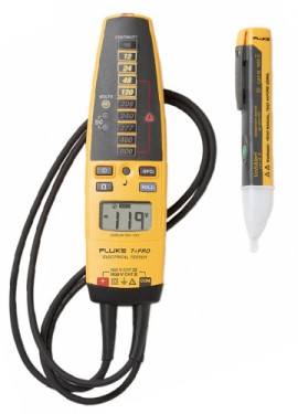 Fluke T+PRO-1AC Electrical Tester and AC Voltage Detector Kit-