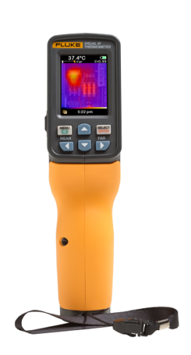Fluke VT04 Visual IR Thermometer, Li-Ion Rechargeable Battery, 14 to 482｡F-
