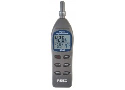 REED 8706 Digital Psychrometer / Thermo-Hygrometer, Wet Bulb, Dew Point, Temperature, Humidity